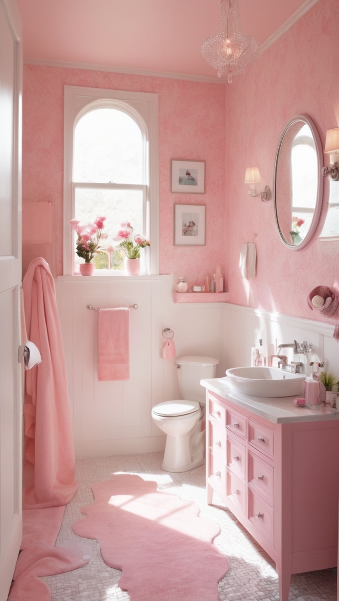 Tips for achieving a girly bathroom aesthetic ?