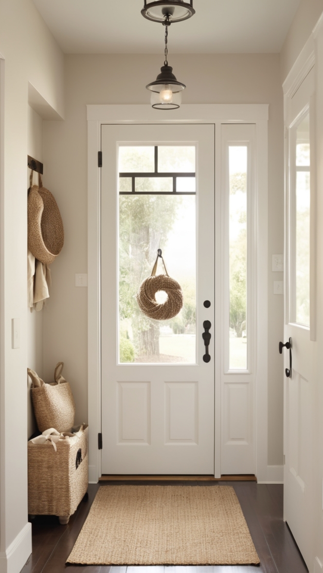 What makes a modern country front door stand out? ?