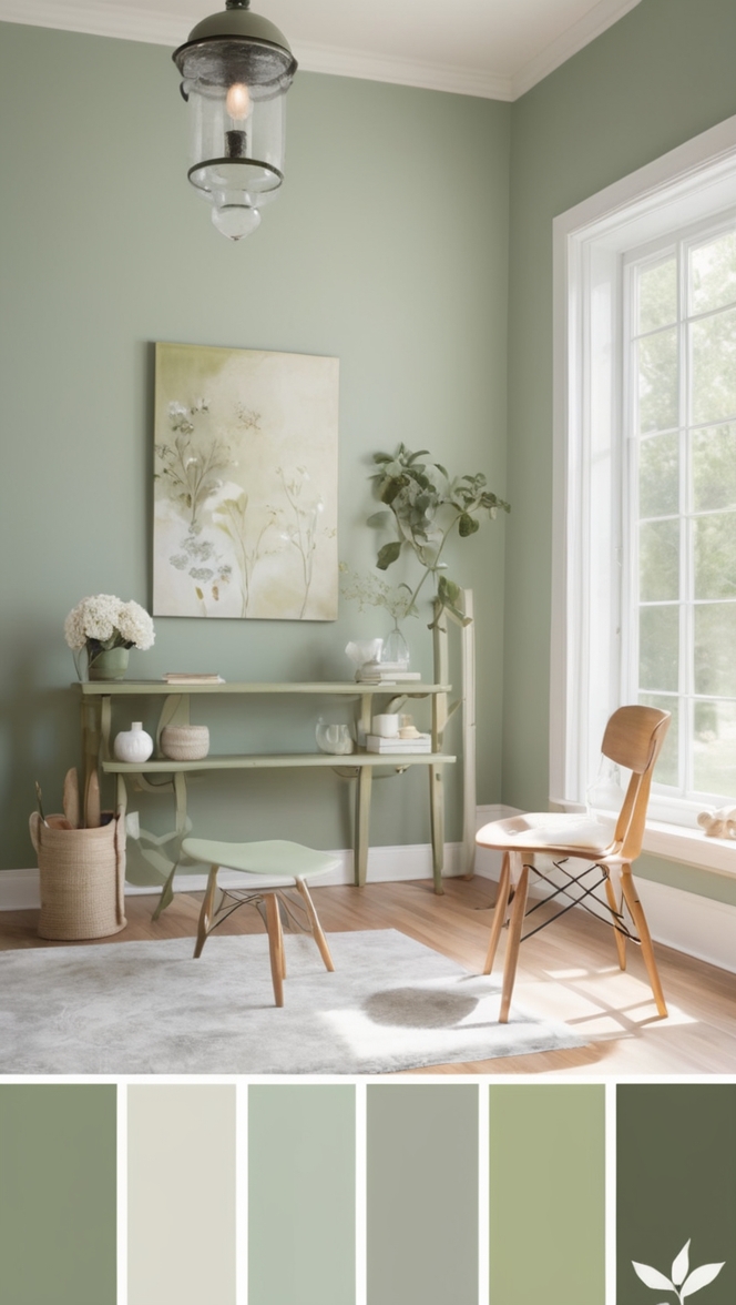 sage green paint, sage green decor, sage green wallpaper, sage green curtains, sage green furniture